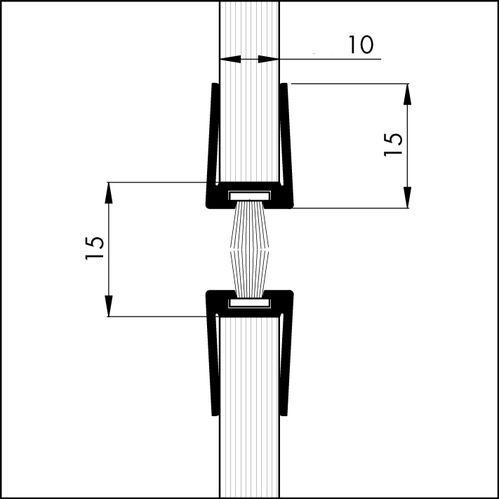 Glasdeurprofiel GDP 10