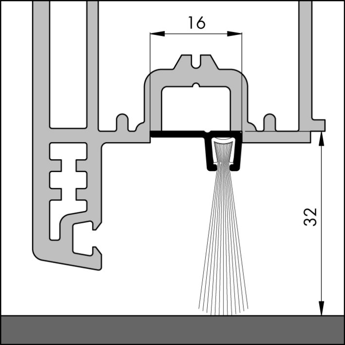 Toepassing borstelprofiel 90 32